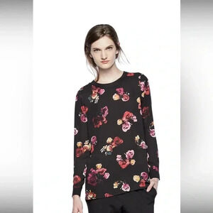 Thakoon for DesigNation Floral High-Low Hem Top XL